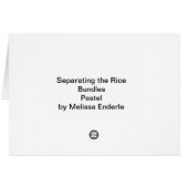 Separating the Rice Bundles Cards (Back Horizontal)