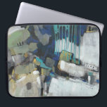 Separation Laptop Sleeve<br><div class="desc">Separation I by Tim OToole. Features dark and neutral colors to create an abstract shape. Uses geometric shapes and paint drip-like lines.</div>