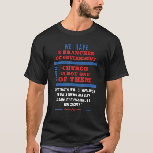 Separation Of Church And State Defend Our Democrac T_Shirt