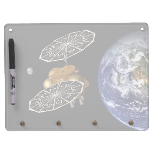 Separation Of Entry Vehicle On A Mars Mission Dry Erase Board With Keychain Holder