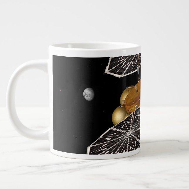 Separation Of Entry Vehicle On A Mars Mission. Giant Coffee Mug (Left)
