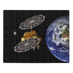 Separation Of Entry Vehicle On A Mars Mission. Jigsaw Puzzle