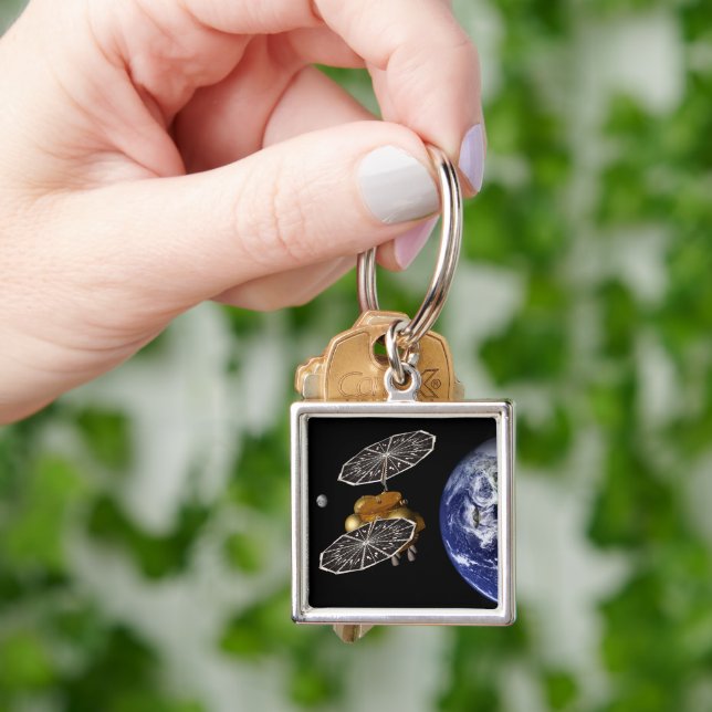 Separation Of Entry Vehicle On A Mars Mission. Keychain (Hand)