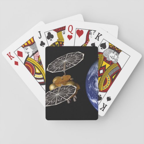 Separation Of Entry Vehicle On A Mars Mission Playing Cards