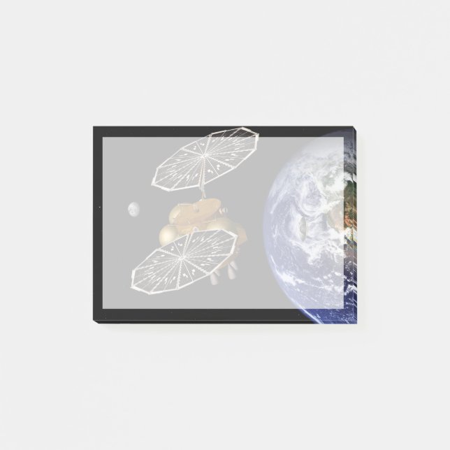 Separation Of Entry Vehicle On A Mars Mission. Post-it Notes (Front)