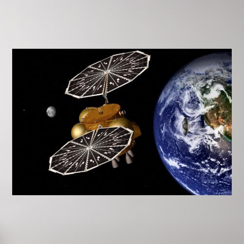 Separation Of Entry Vehicle On A Mars Mission Poster