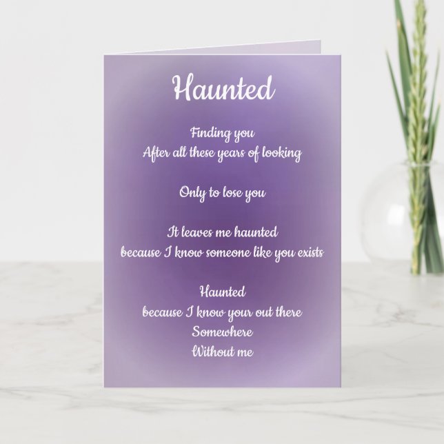Separation Twin Flame Poem Holiday Card (Front)
