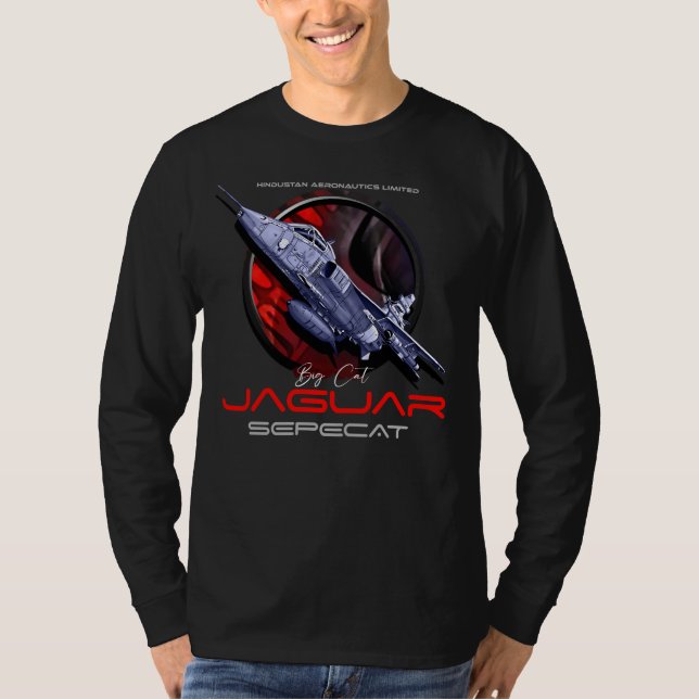 Sepecat Jaguar English French fighterjet T-Shirt (Front)