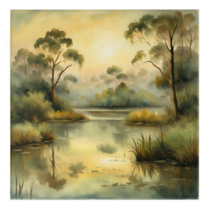 sephia landscape acrylic print