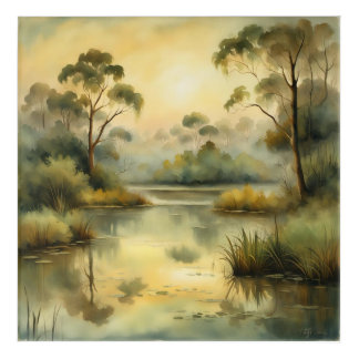 sephia landscape acrylic print
