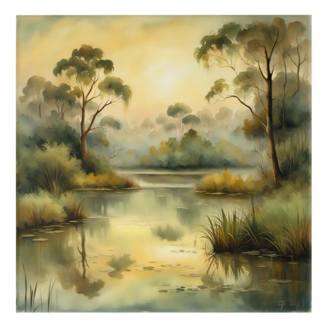 sephia landscape acrylic print (Front)