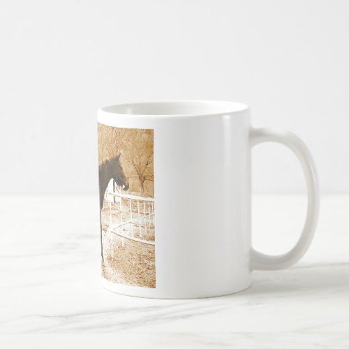 Sephia Pop Art Horse Coffee Mug