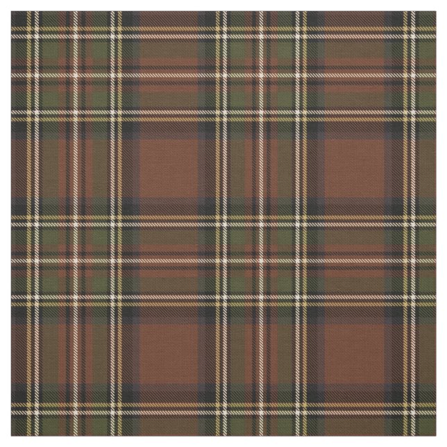 Sepia 4 brick red/green/yellow/white/black plaid fabric (Swatch)