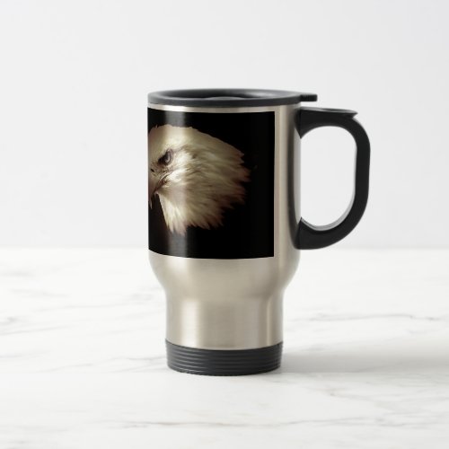 Sepia Bald Eagle Travel Mug