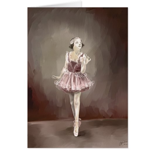 Sepia Ballerina Cards (Front)