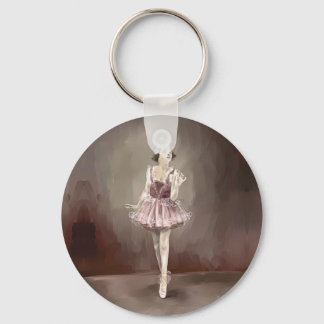 Sepia Ballerina Keychain