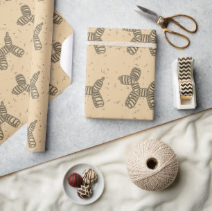 Sepia Balloon Dog Party Wrapping Paper