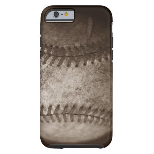 Sepia Baseball Tough iPhone 6 Case