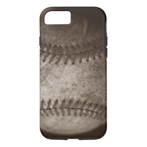 Sepia Baseball iPhone 87 Case