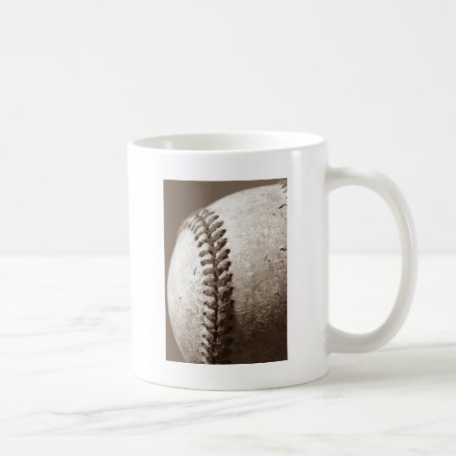 Sepia Baseball Coffee Mug