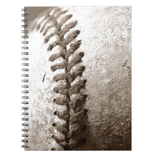 Sepia Baseball Notebook