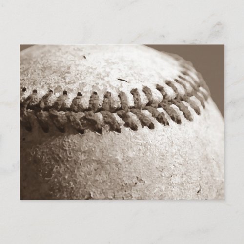 Sepia Baseball Postcard