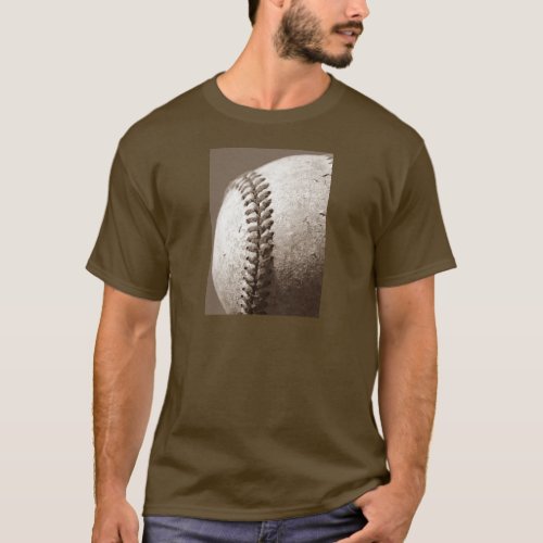 Sepia Baseball T_Shirt