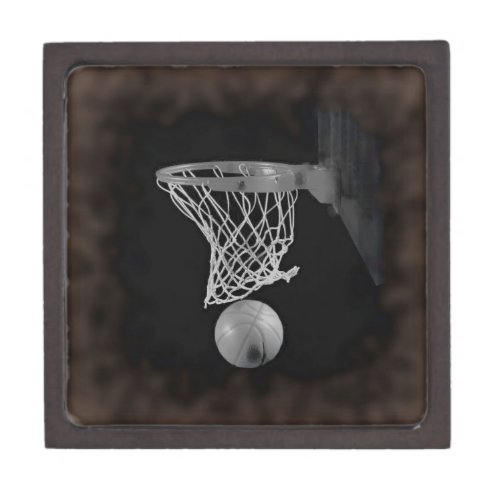 Sepia Basketball Jewelry Box