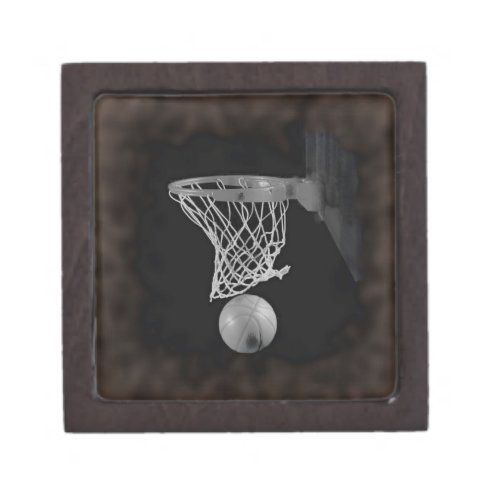 Sepia Basketball Jewelry Box