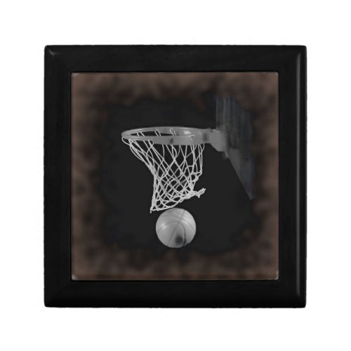 Sepia Basketball Keepsake Box