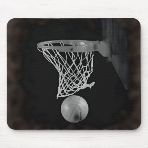 Sepia Basketball Mouse Pad