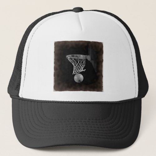 Sepia Basketball Trucker Hat