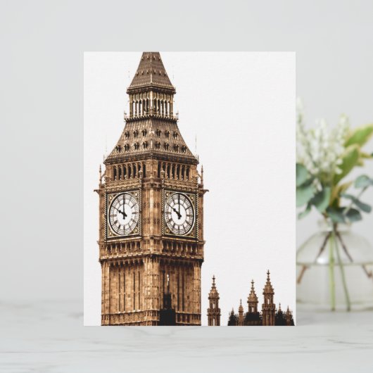 Sepia Big Ben Tower (Standing Front)