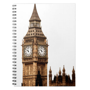 Sepia Big Ben Tower Notebook