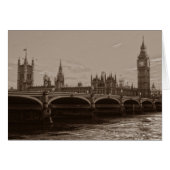 Sepia Big Ben Tower Palace of Westminster (Front Horizontal)