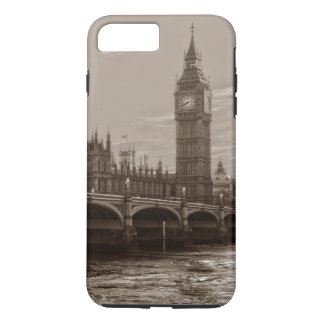 Sepia Big Ben Tower Palace of Westminster iPhone 8 Plus/7 Plus Case