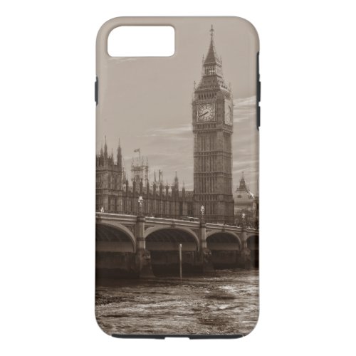 Sepia Big Ben Tower Palace of Westminster iPhone 8 Plus7 Plus Case