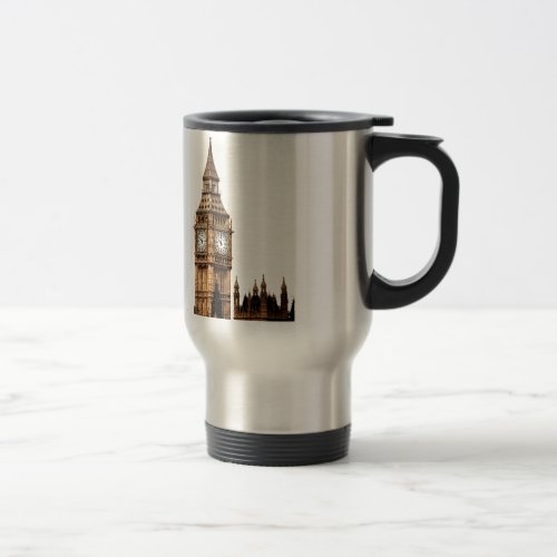 Sepia Big Ben Tower Travel Mug