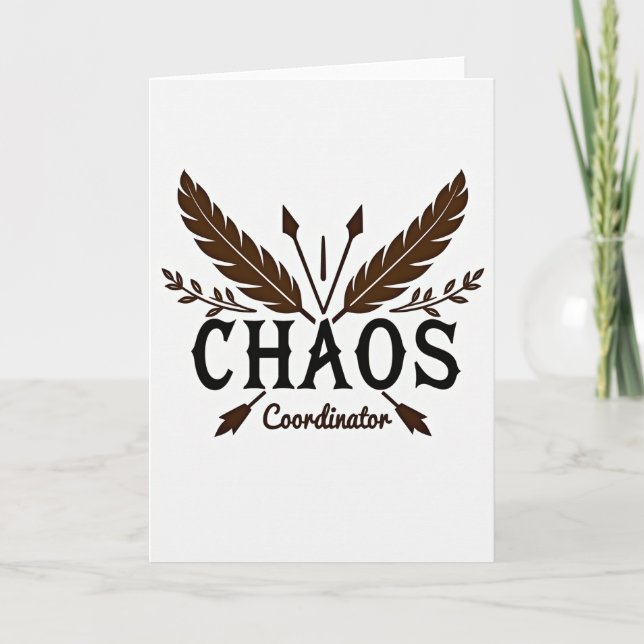 Sepia Chaos Coordinator Moms Card (Front)