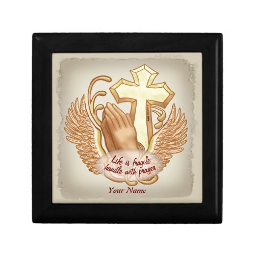 Sepia Christian Prayer Hands Gift Box