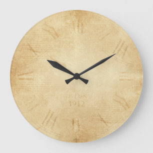 Sepia Clock Face Steampunk