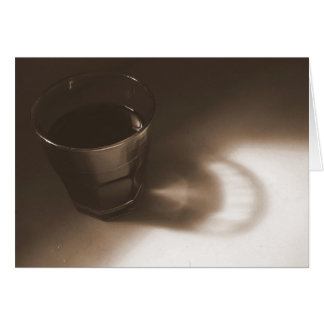 sepia coffee glass cards