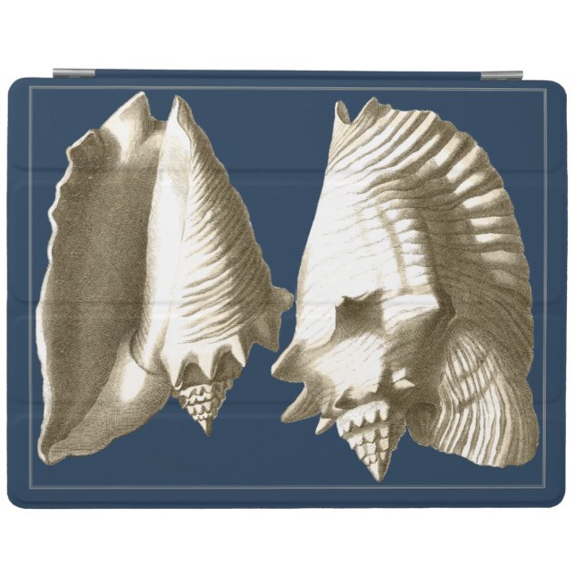 Sepia Conch Seashells iPad Smart Cover (Horizontal)