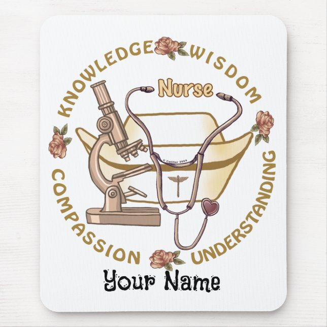 Sepia cool nurse  mouse pad (Front)