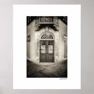 Sepia Corner Entrance Poster Print