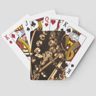 Sepia Crystal Chandelier Classic Playing Cards