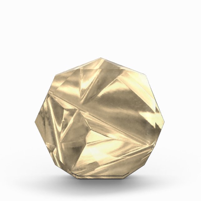 Sepia Crystal Glass Effect Acrylic Award (Front)