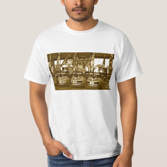 Sepia Dodgem Cars Tee Shirt