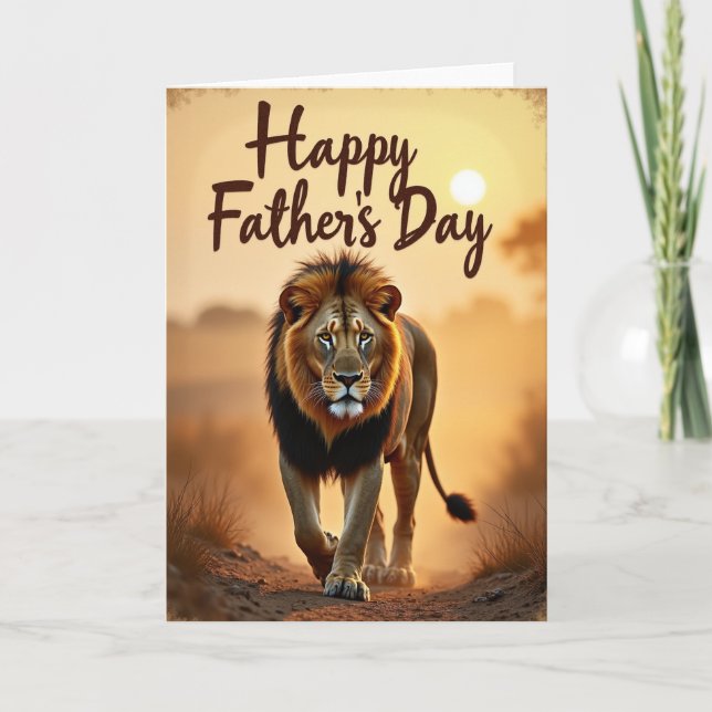 Sepia Fathers Day Message Card (Front)