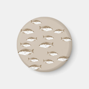 Sepia fish magnet
